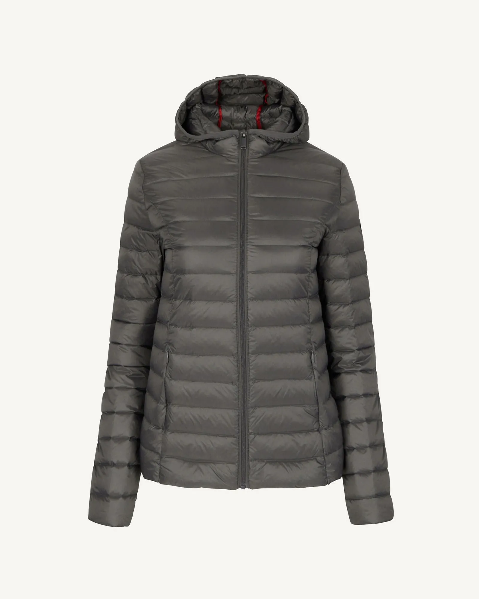 Lightweight hooded down jacket Anthracite Cloe