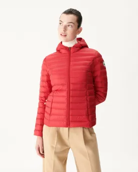 Lightweight hooded down jacket Red Cloe