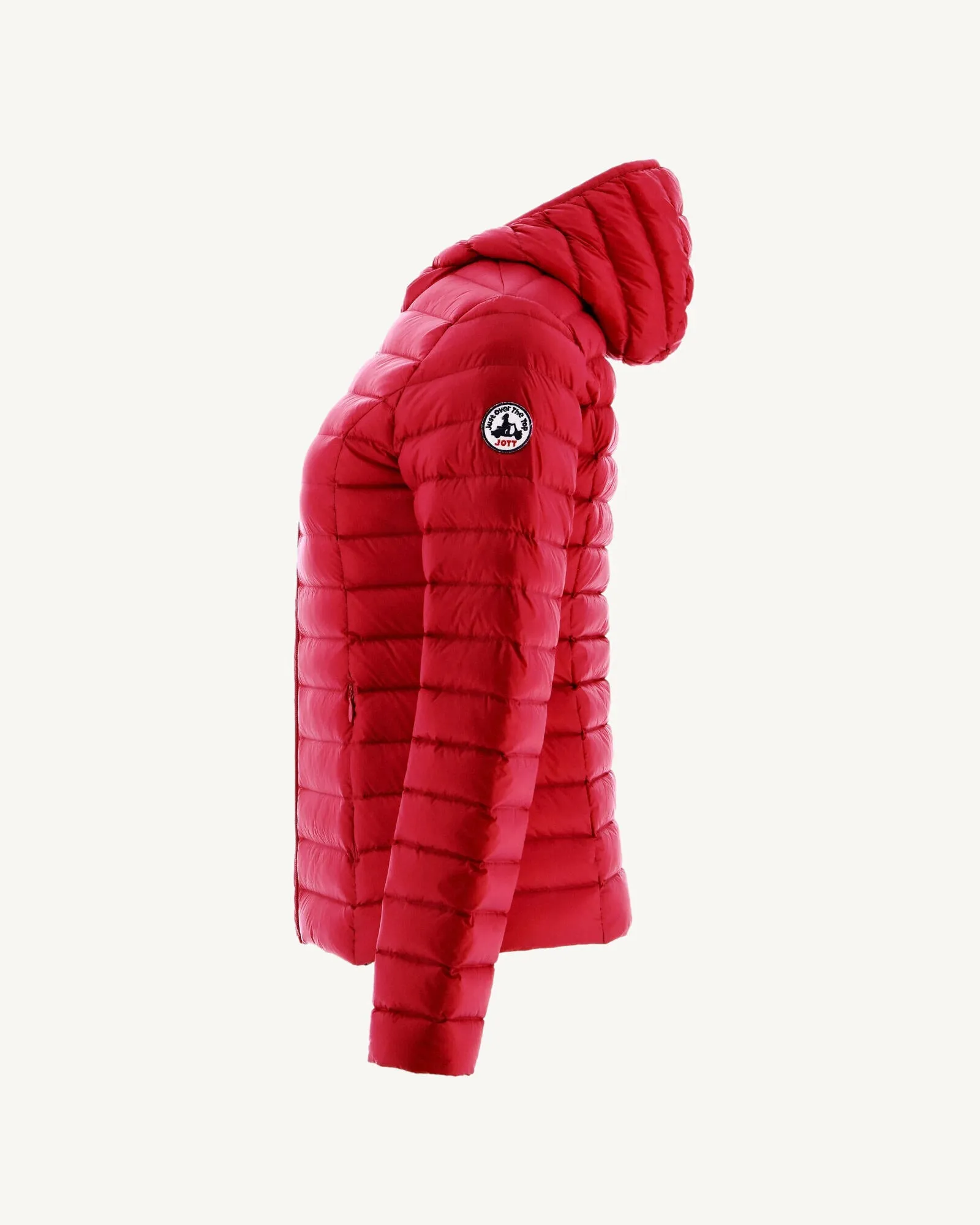 Lightweight hooded down jacket Red Cloe