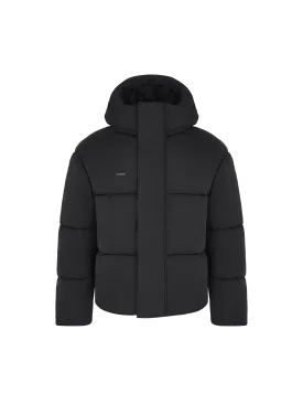 Men’s Flower-Warmth Recycled Nylon Puffer—black