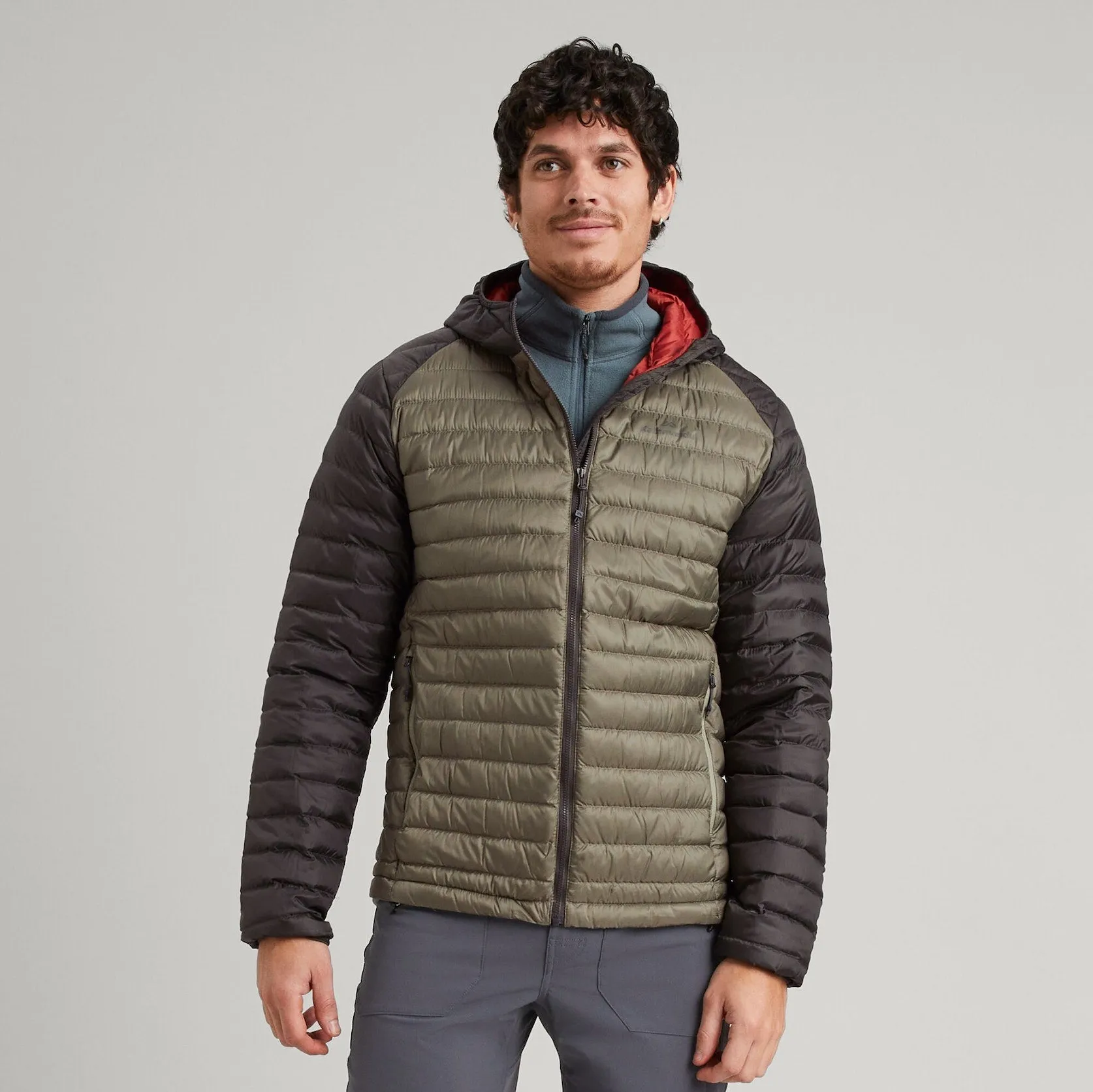 Men's Kathmandu HELI R 600 Fill Feather Down Hooded Jacket {KA-B0234}