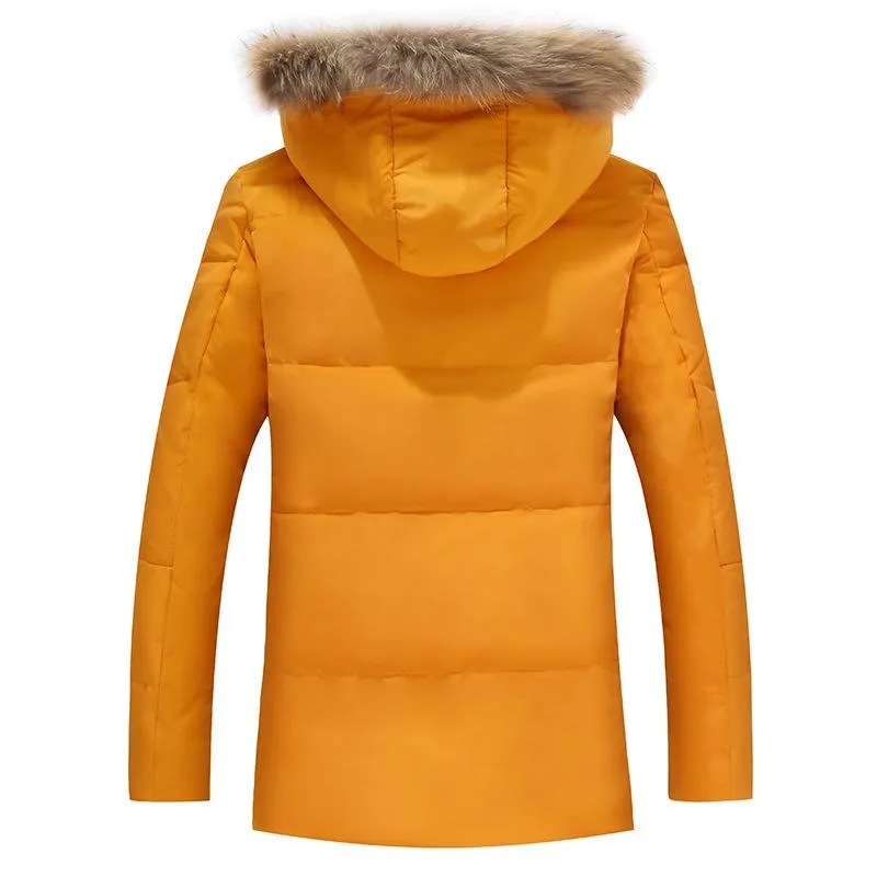 Men's Thicken Fur Down Jacket