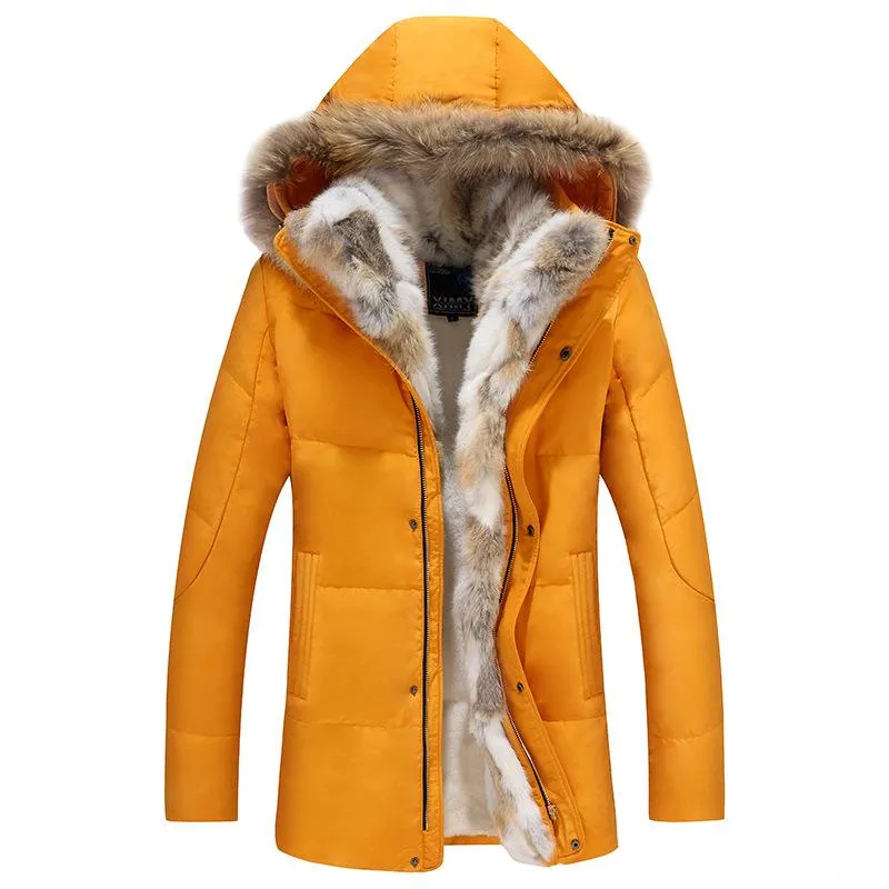 Men's Thicken Fur Down Jacket