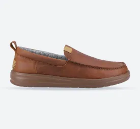 Men's Wide Fit Heydude 40173 Wally Grip Moc Craft Leather Shoes