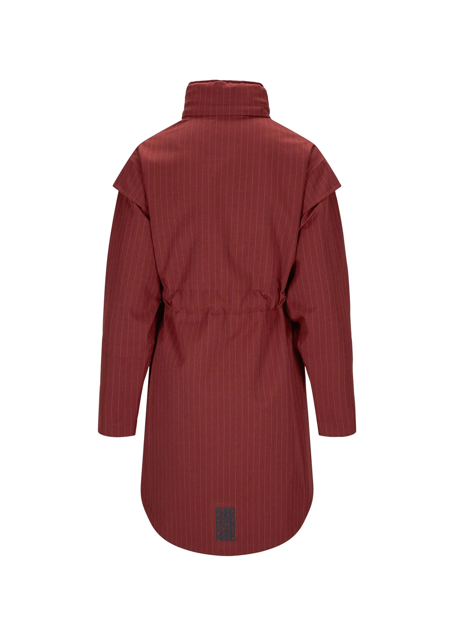 Monsun Coat - Russet Pinstripe