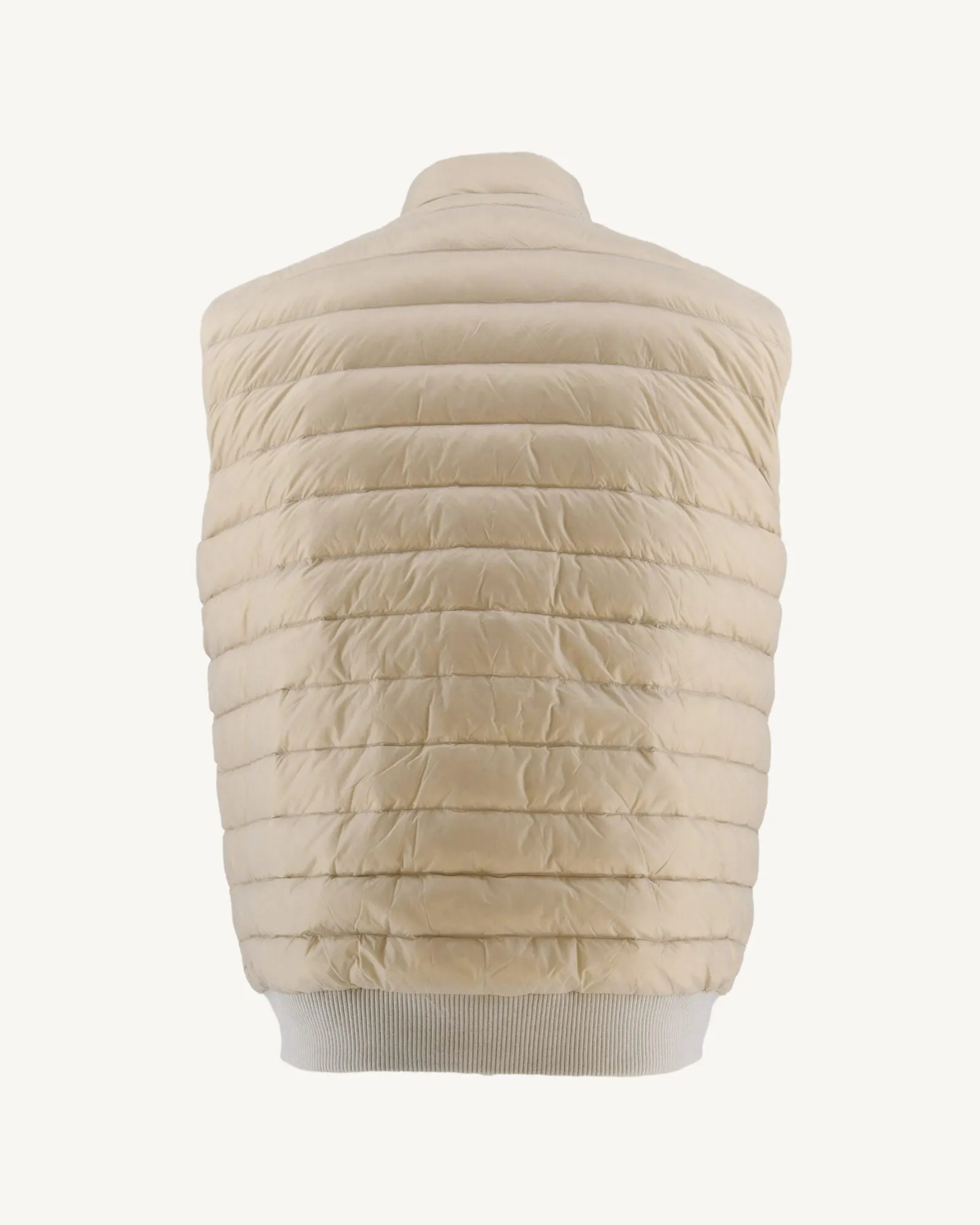 Natural Reversible sleevless down jacket Sami