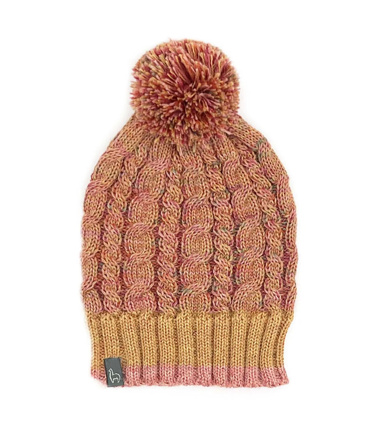 NEW! Kid's Alpaca Beanie Hat - Braided - Sunny Swirl