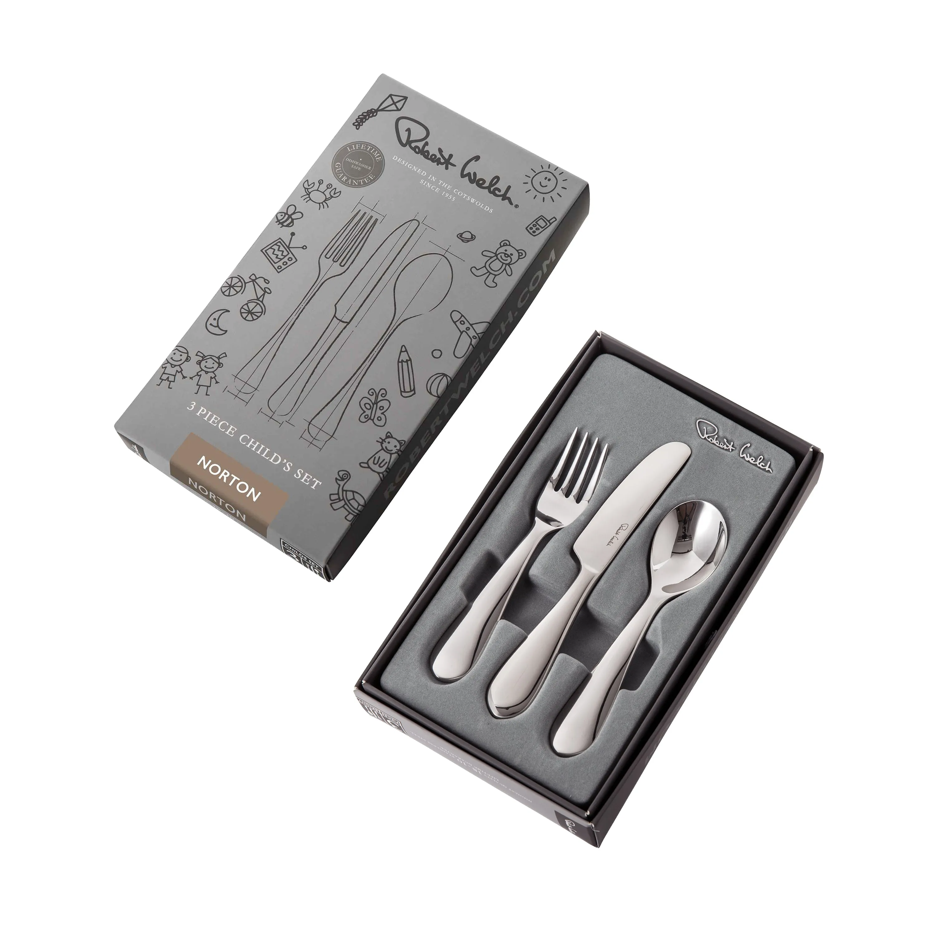 Norton Bright Children's Cutlery Set, 3 Piece