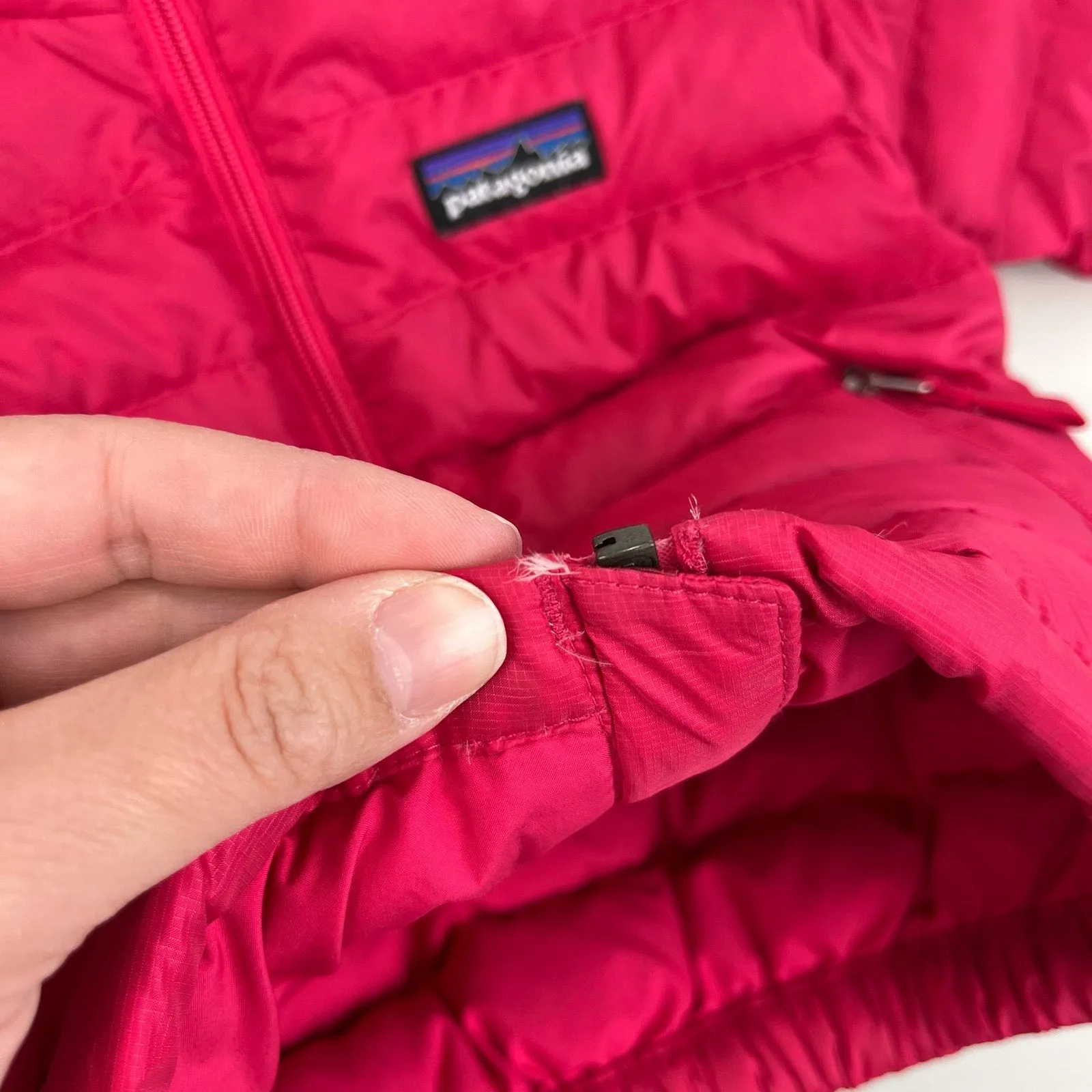 Patagonia Baby Down Sweater Coat Pink 6 Months