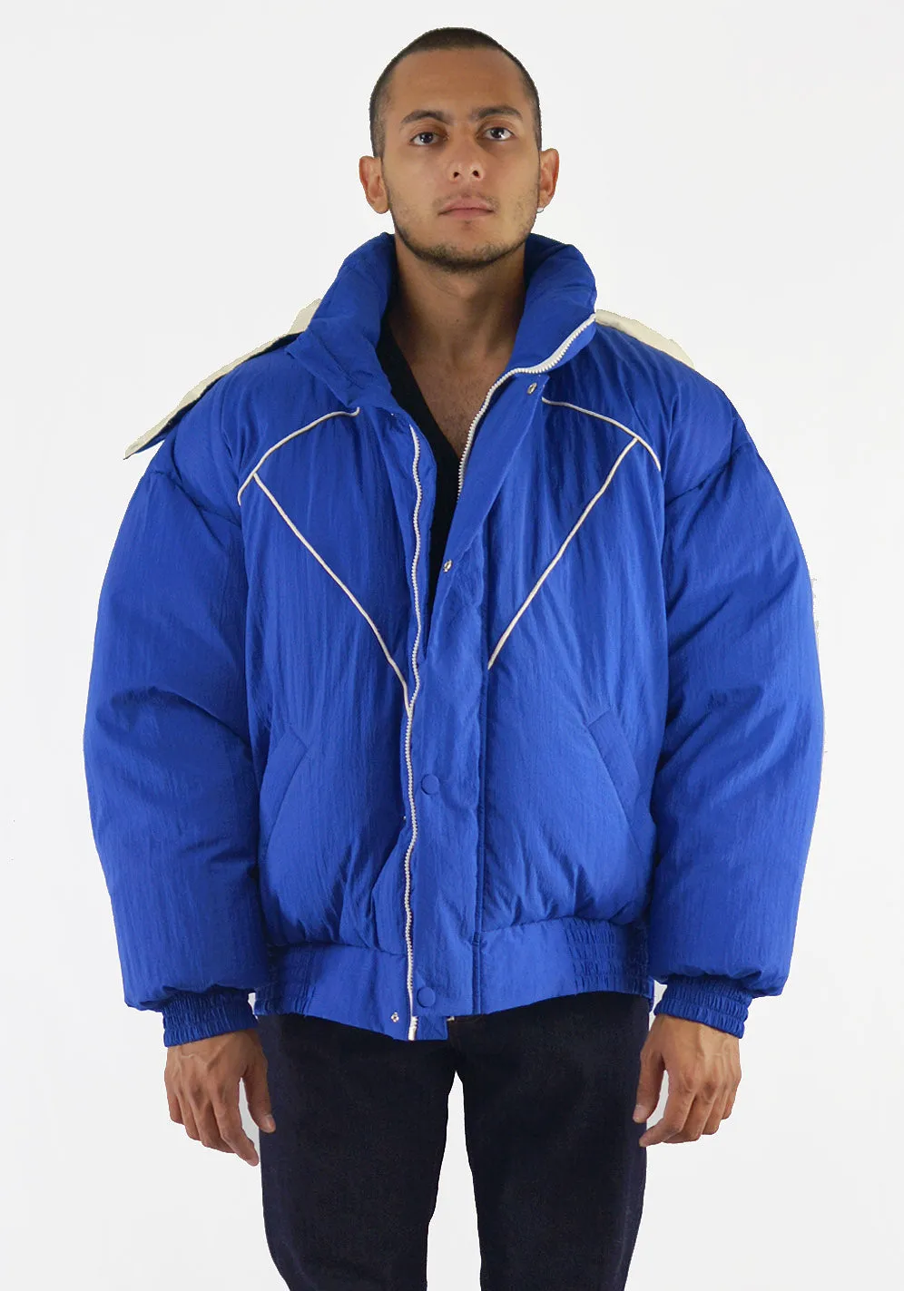 PAUL & YAKOV CPH11 OVERSIZED PUFFER JACKET BLUE