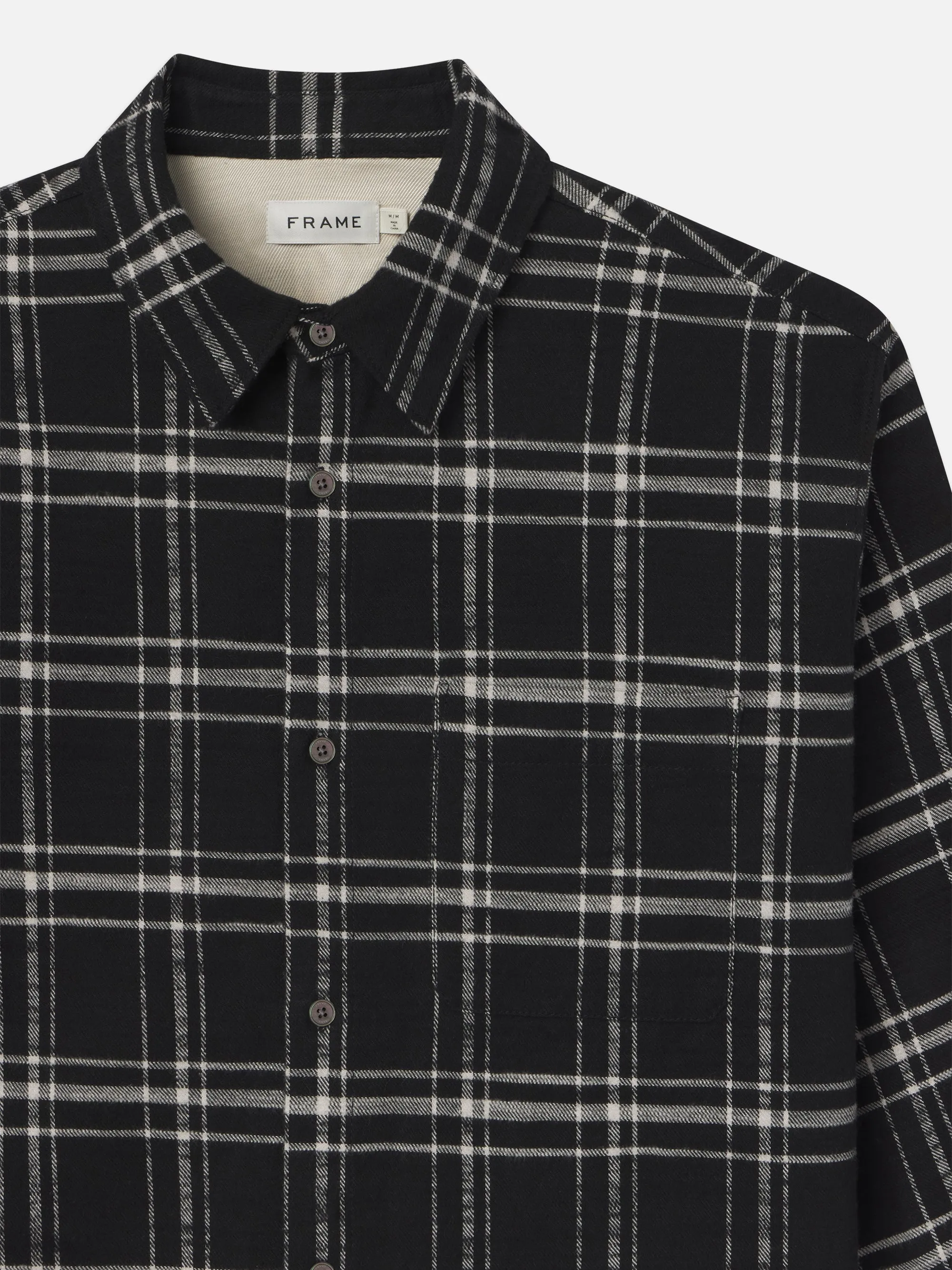 Plaid Overshirt -- Black Plaid