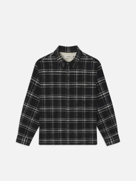 Plaid Overshirt -- Black Plaid