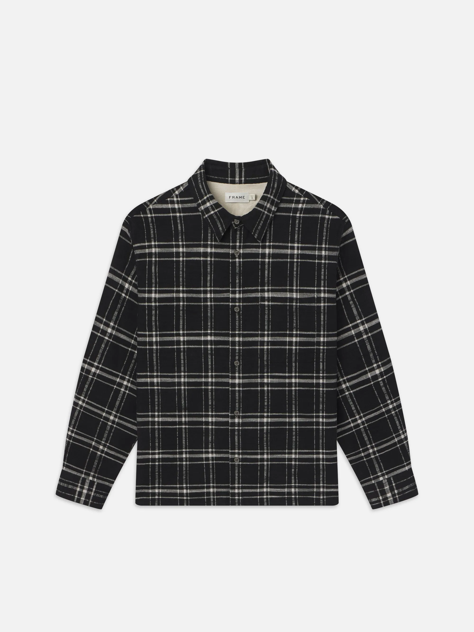 Plaid Overshirt -- Black Plaid