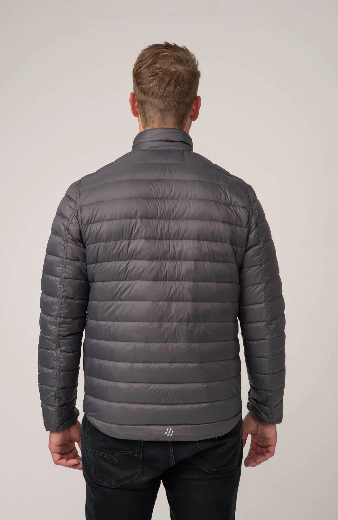 Polar II Mens Down Jacket - Jet Black Charcoal