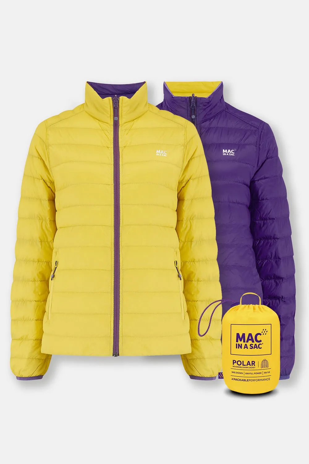 Polar II Womens Down Jacket - Yellow Grape