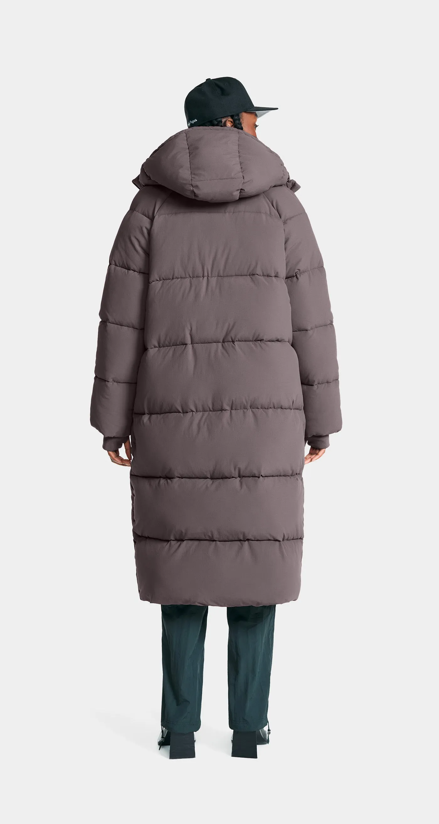 Rabbit Grey Relaxed Long Puffer