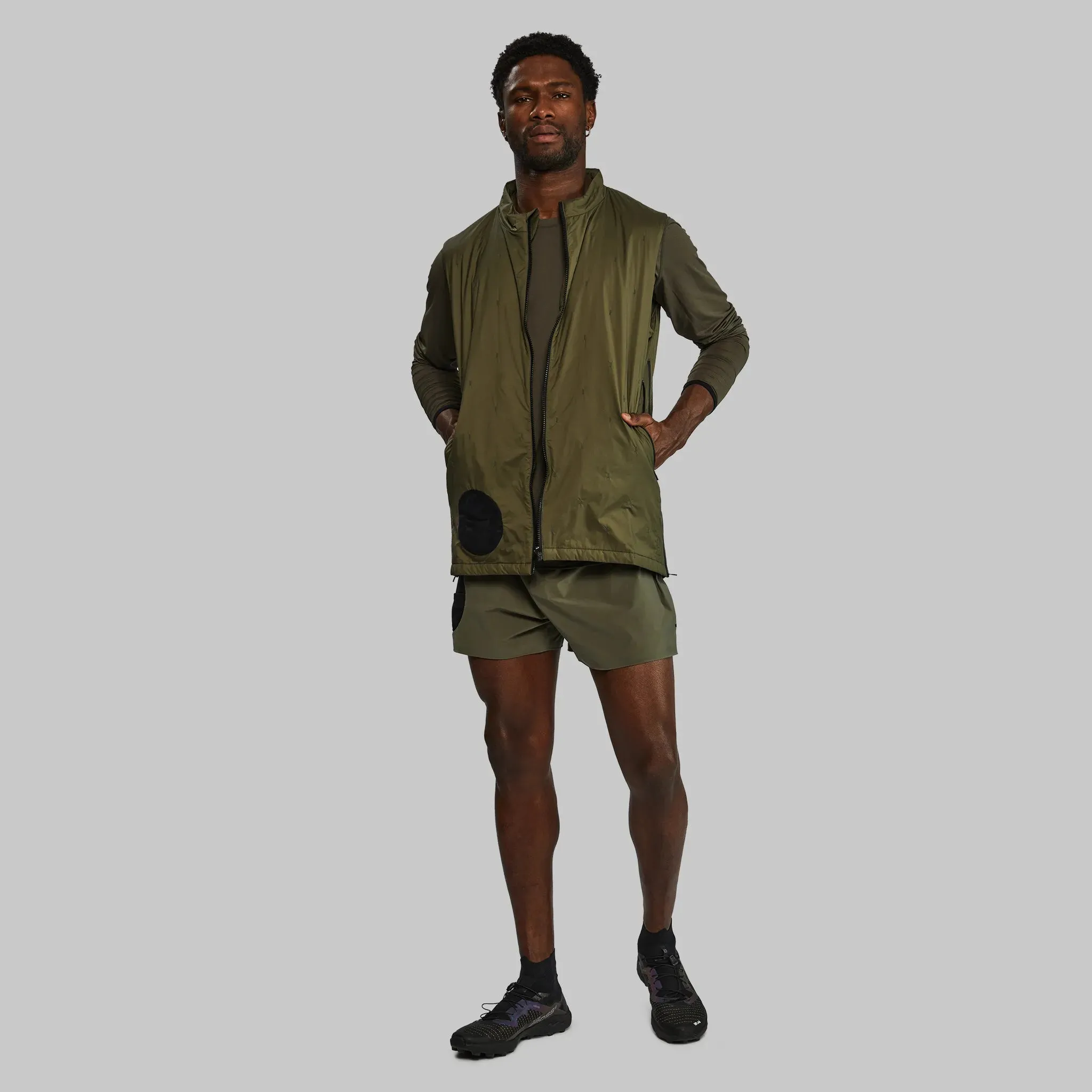 Race to Zero Puffer Vest. Khaki edition