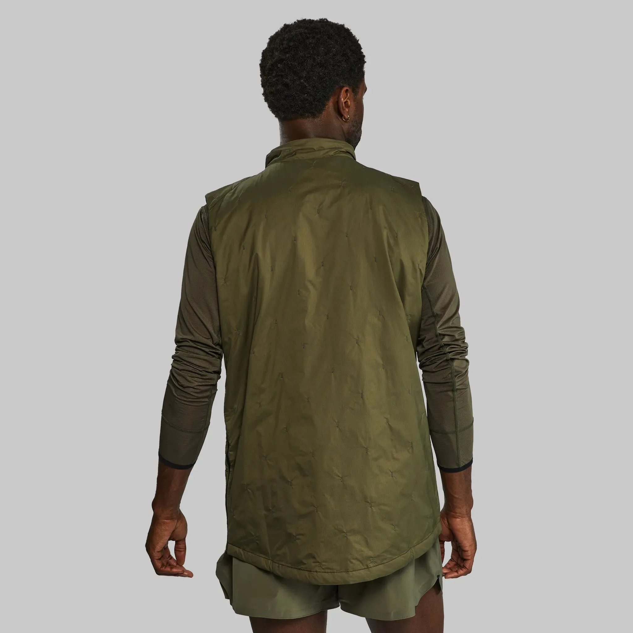 Race to Zero Puffer Vest. Khaki edition