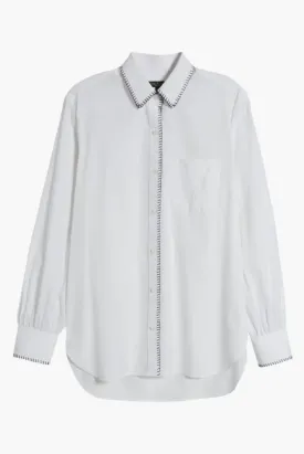 RAG & BONE MAXINE BLANKET STITCH SHIRT