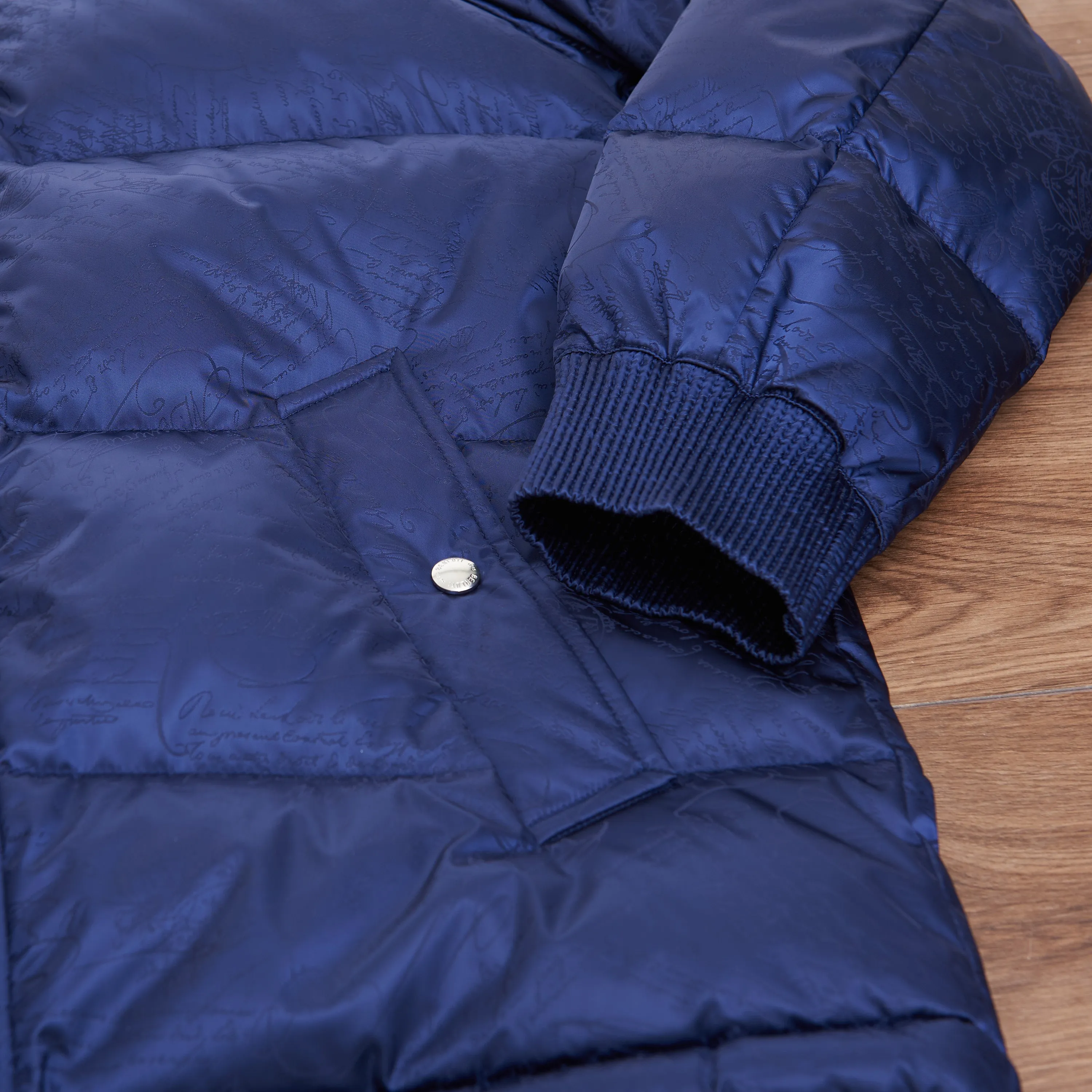 Scritto Down Jacket In Dark Indigo Blue