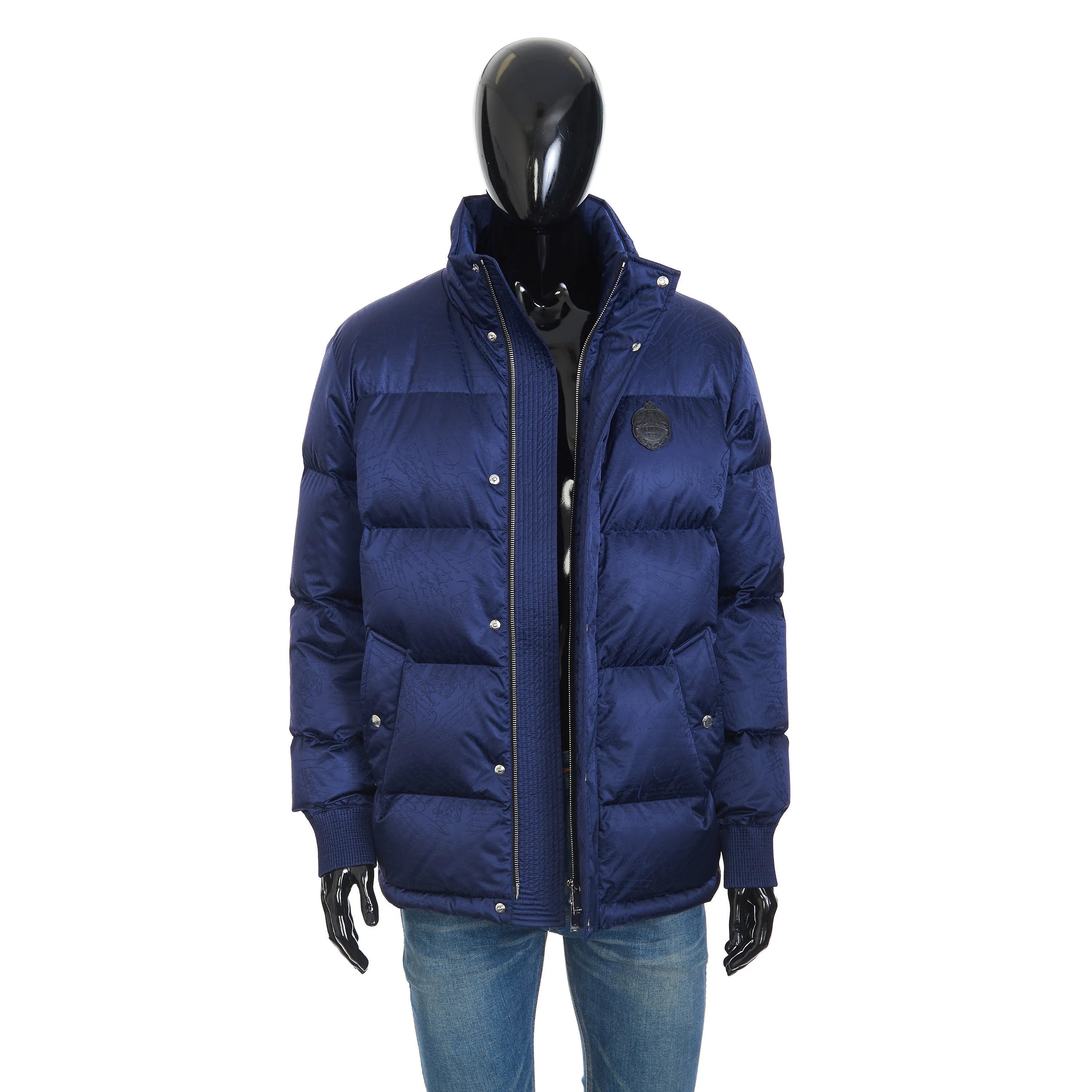 Scritto Down Jacket In Dark Indigo Blue