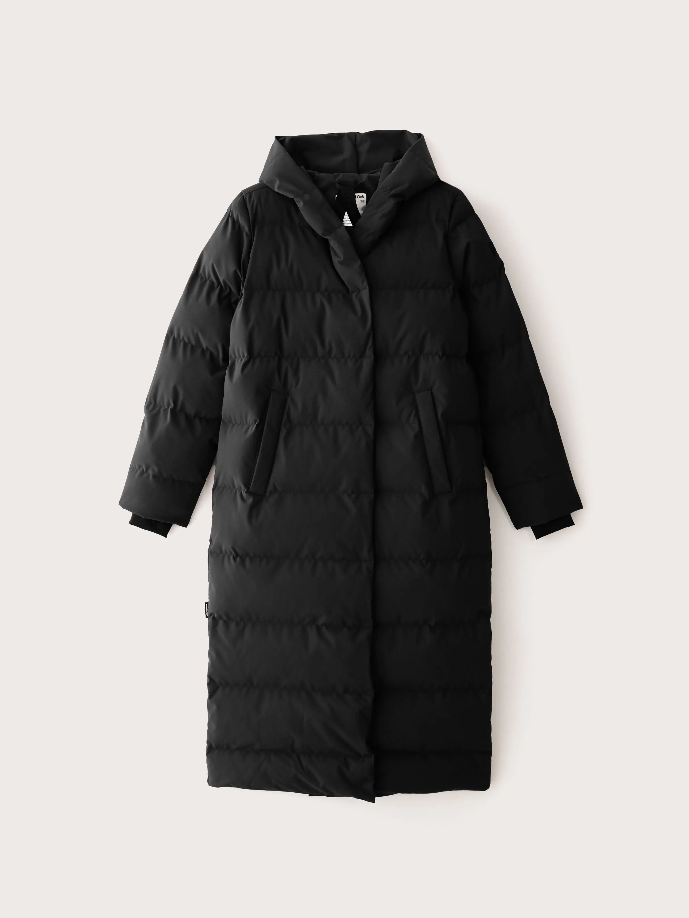 The Highland Long Puffer Coat in Black