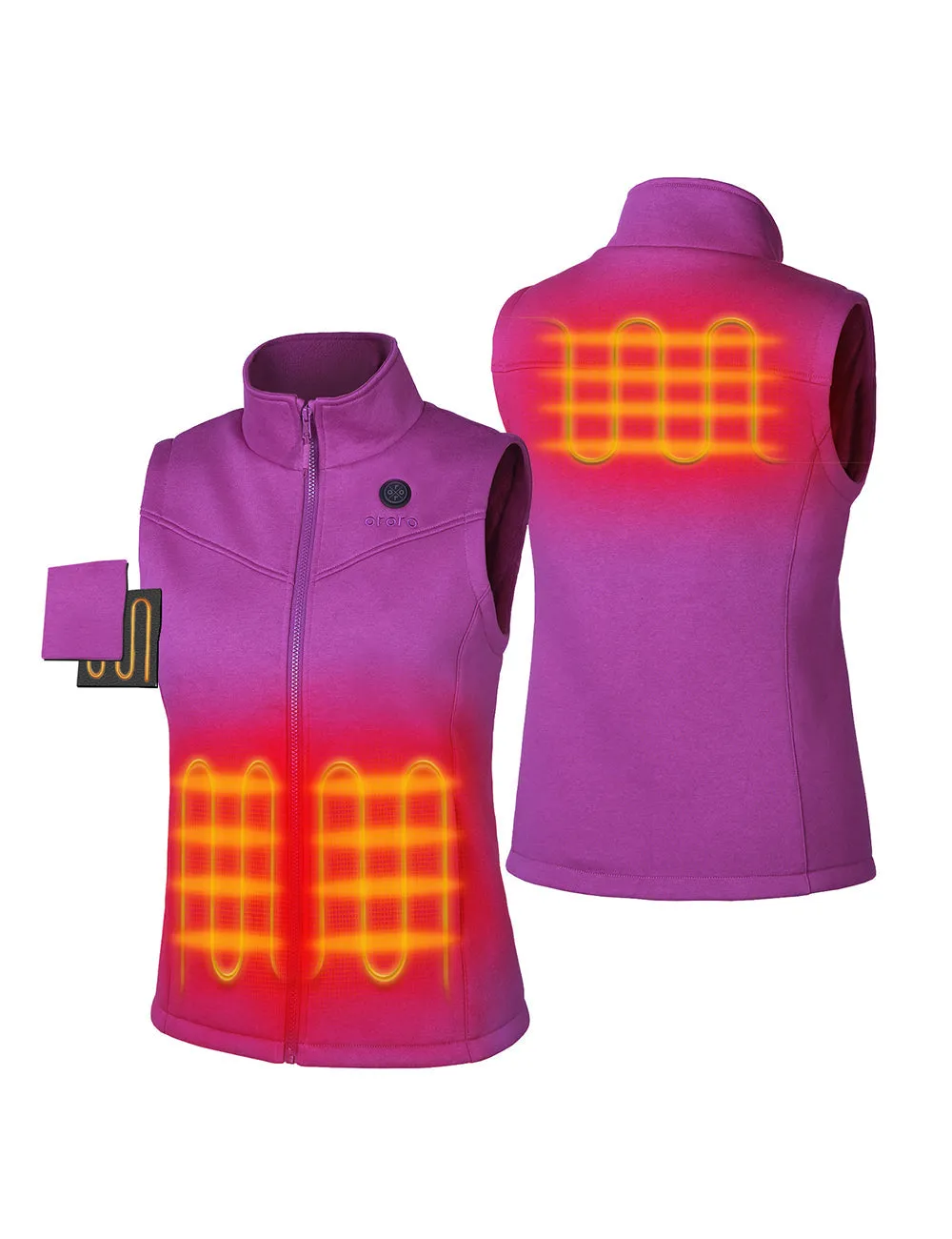 Women's Heated Fleece Vest (Apparel Only)