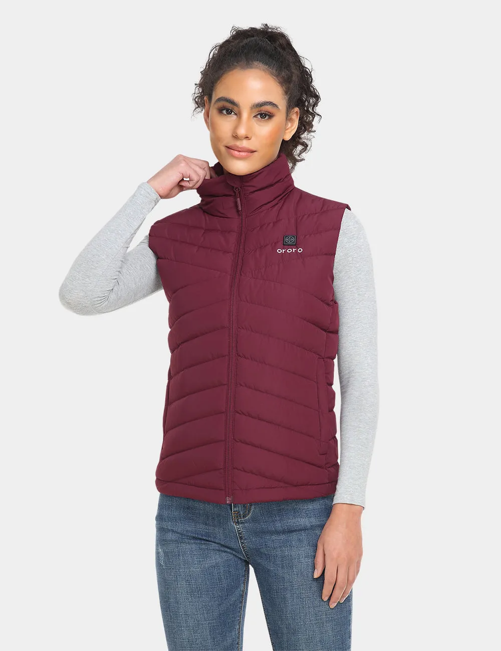 Women's Heated Lightweight Down Vest (Apparel Only)