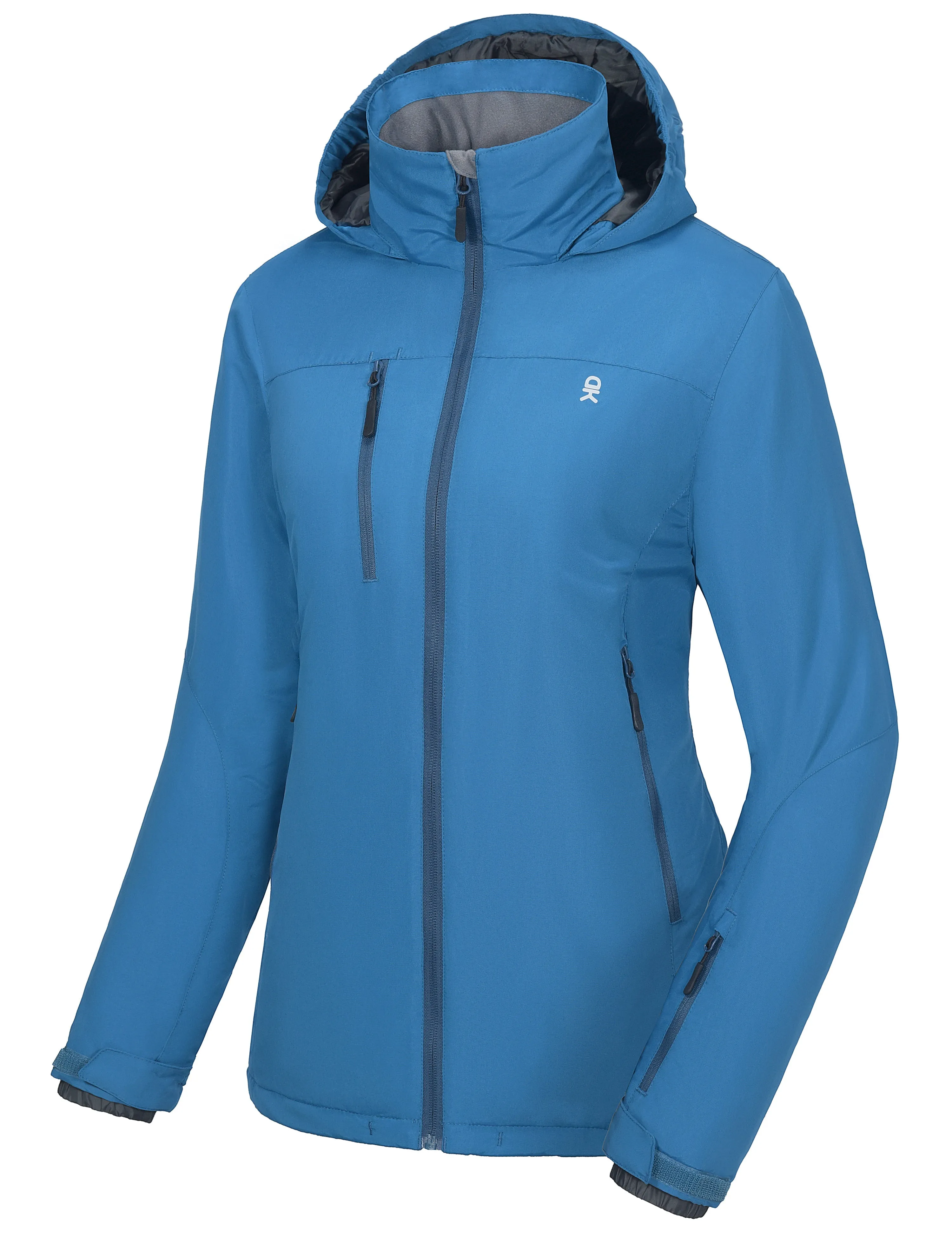 Women's Insulated Windproof Ski Jacket with Hood