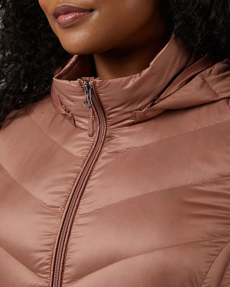 WOMEN'S ULTRA-LIGHT DOWN PACKABLE 3/4 JACKET