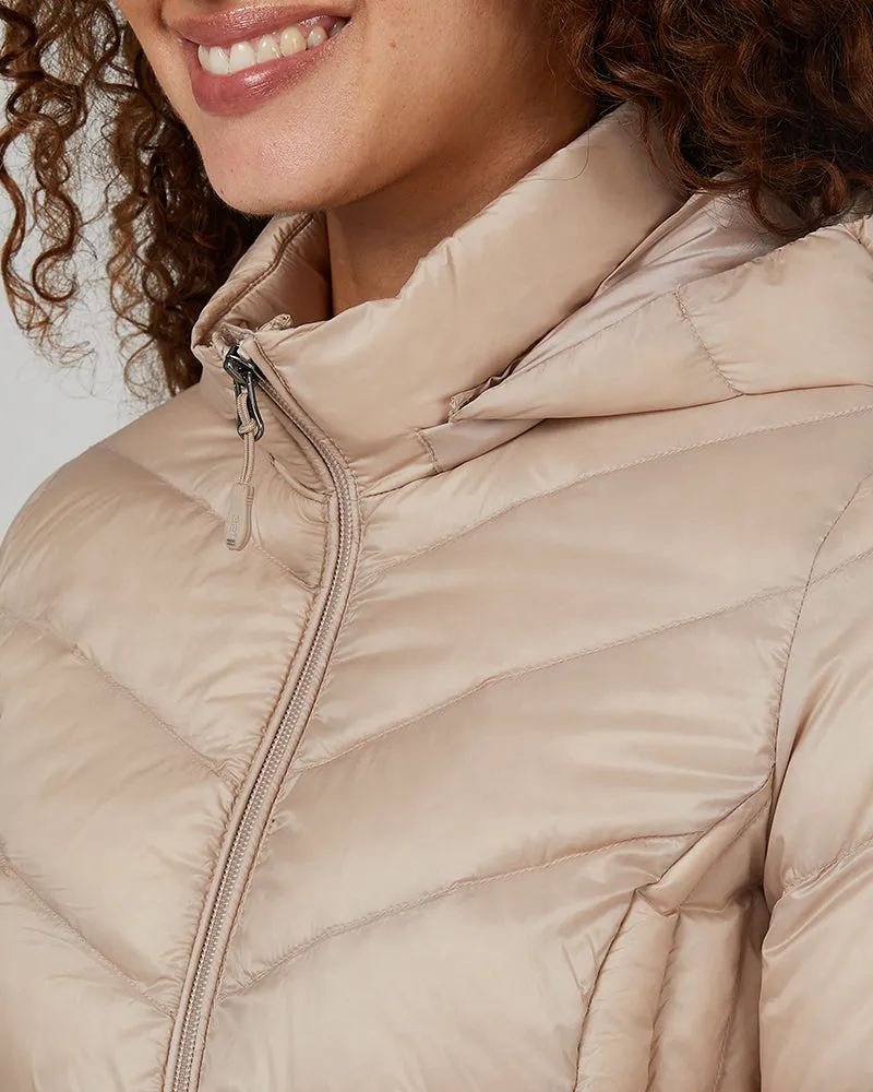 WOMEN'S ULTRA-LIGHT DOWN PACKABLE 3/4 JACKET