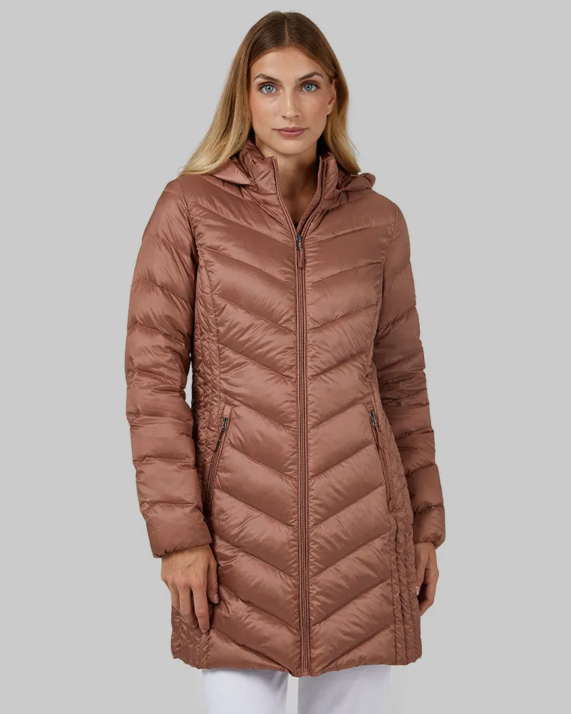 WOMEN'S ULTRA-LIGHT DOWN PACKABLE 3/4 JACKET