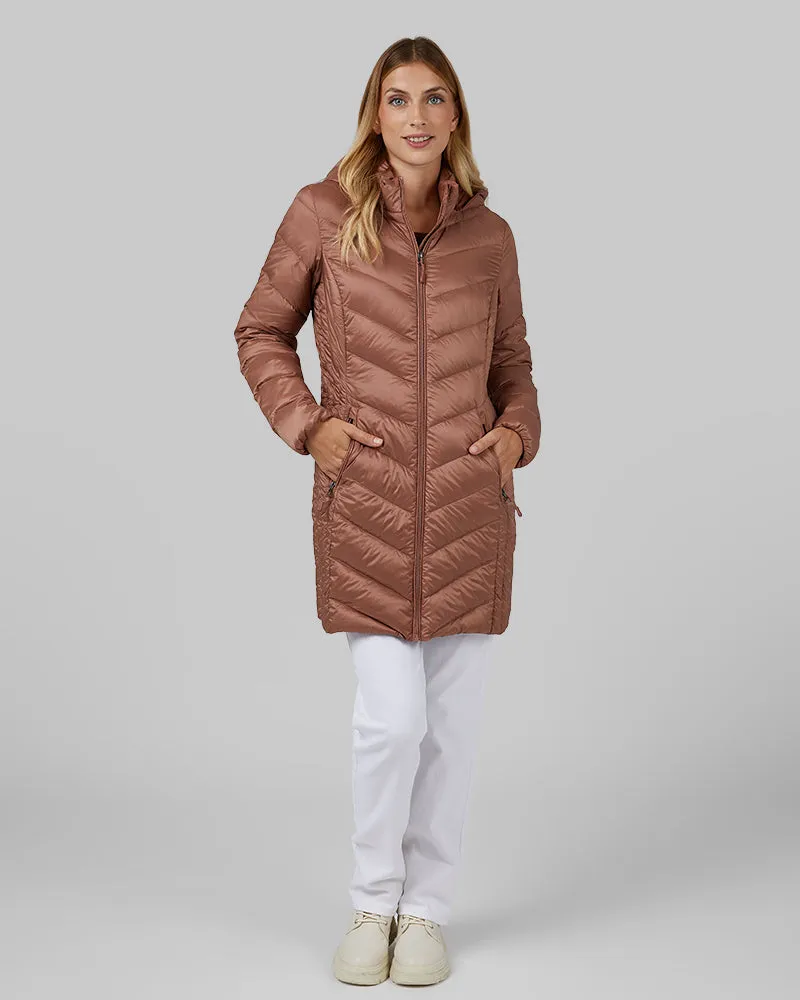 WOMEN'S ULTRA-LIGHT DOWN PACKABLE 3/4 JACKET